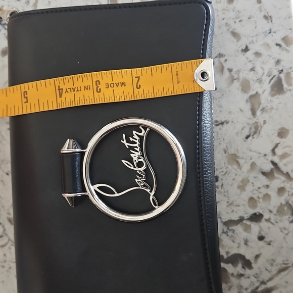 Christian Louboutin Black Crossbody/Shoulder Bag with Silver Chain Strap - Picture 14 of 16